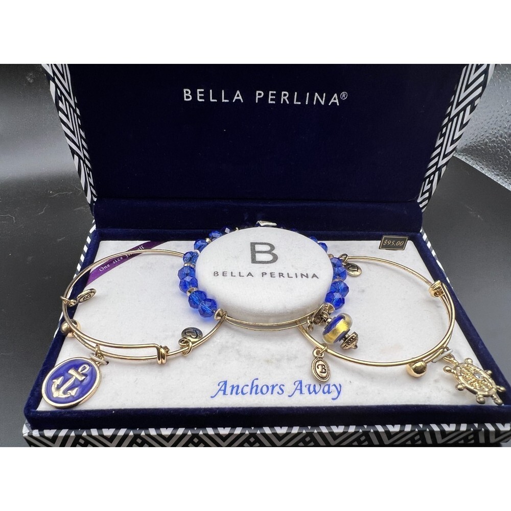 Bella Perlina Anchors Away Bracelet Set